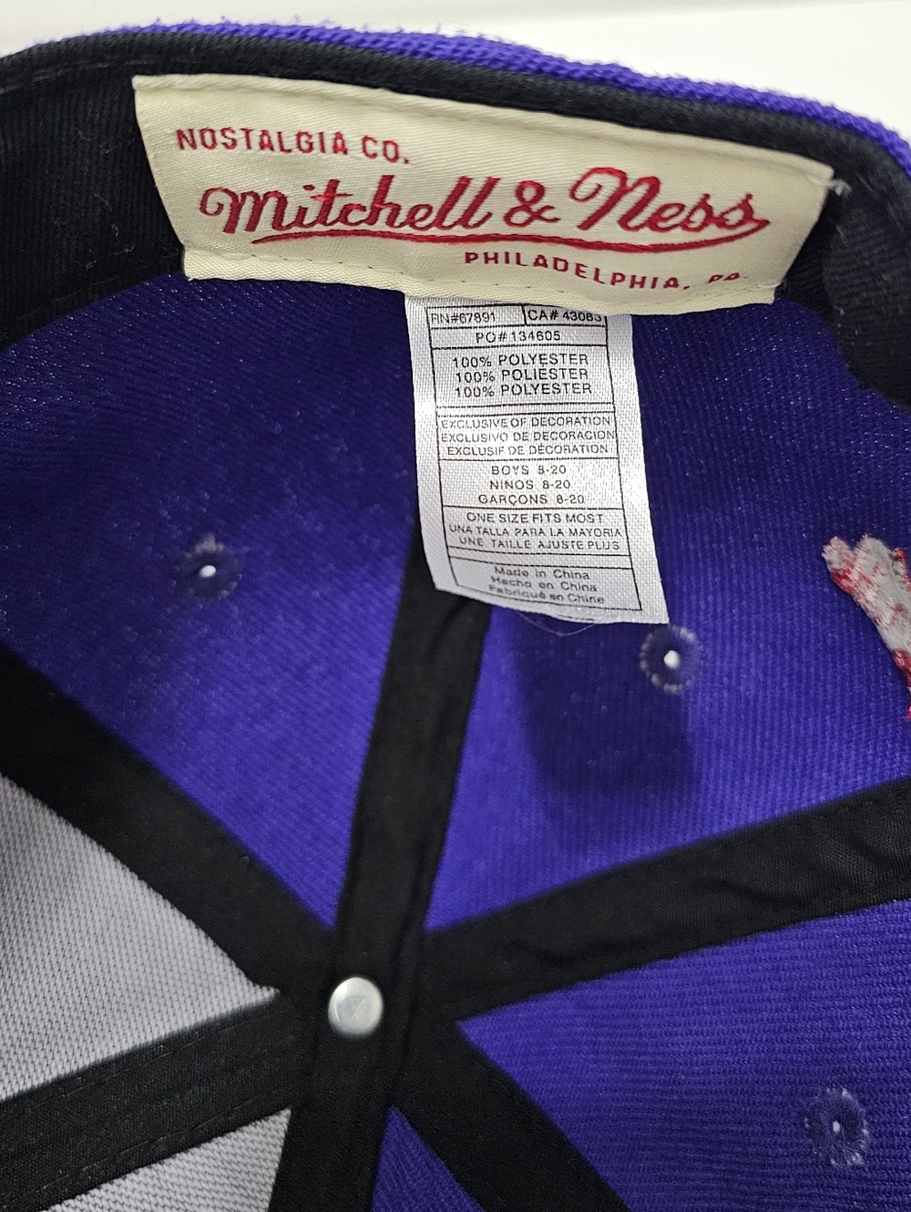 Mitchell & Ness NBA Toronto Raptors Hat - Picture 13 of 15